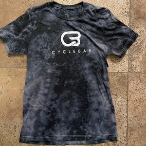 Tie dye unisex cyclebar branded tee.